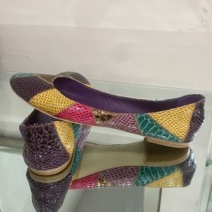 Steve Madden Multicoloured Patchwork Ballet Flats size 8